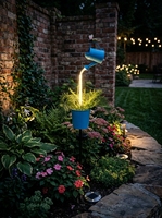 Lampes solaires LED IP65 en forme de paillette, arrosoir décoratif extérieur étanche, pot de fleurs, piquets lumineux pour jardin, allée et cour
