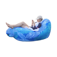 YOTO Chaise Longue Gonflable Portable de Camping au Design Moderne, Canapé Gonflable en Tissu, Chaise de Plage, Hamac, Canapé Gonflable Rapide, Sac de Couchage d'Extérieur