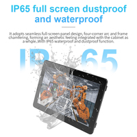 Panel LCD layar sentuh IP65, 13.3 15.6 18.5 21.5 23.6 27 inci Tablet industri Panel LCD pasang dinding Windows Android Panel PC Industri