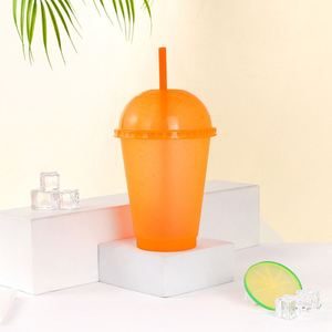 Vaso de 500 ml al por mayor con purpurina para granizados, ideal para bebidas frías, catering, con tapa, de PP, para niños - Product Image 2