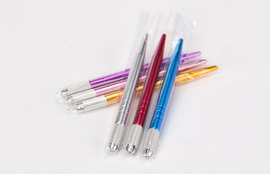Pluma manual de microblading metálica, soporte de cuchilla PMU no desechable para sombreado de cejas - Product Image 6
