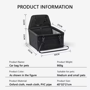 Asiento Elevador <span class=keywords><strong>para</strong></span> <span class=keywords><strong>Perros</strong></span>, Plegable, Portátil, Impermeable, de Oxford, con <span class=keywords><strong>Cinturón</strong></span> de Seguridad <span class=keywords><strong>para</strong></span> Viajes, <span class=keywords><strong>para</strong></span> <span class=keywords><strong>Perros</strong></span> Pequeños y Gatos, Accesorios <span class=keywords><strong>para</strong></span> Mascotas - Product Image 4