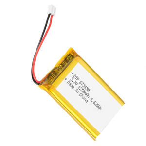 Batterie lipo <span class=keywords><strong>Rechargeable</strong></span> 673450 v, 3.7v, <span class=keywords><strong>1250mah</strong></span> pour humidificateur - Product Image 4