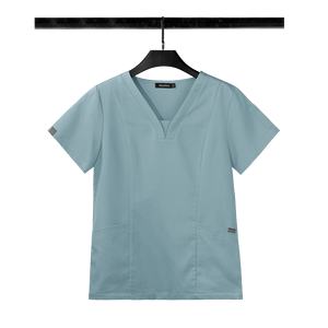 2025 otoño nuevo disponible clásico verde azulado Industrial OEM antiarrugas Premium cuello en V Fit mujeres Jogger Scrub Set - Product Image 6