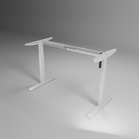 Bureau debout électrique réglable en hauteur YZ Modern avec colonnes de levage en acier inoxydable pour usage commercial