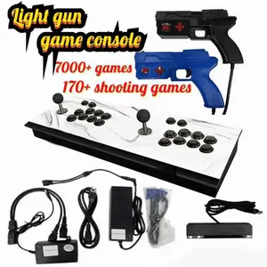 Video oyunu aksesuarları sistemi Mini Pc Pandora işık tabancası Max Retro oyun Arcade çekim ışığı silah 177 + klasik çekim oyunları kiti