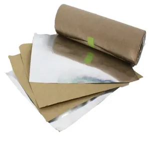 批发定制棕色食品包装铝箔金属化环保牛皮纸包装纸
