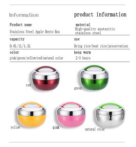 304 bento bread box Food storage lunch box Stainless steel bento storage box and bin food containers school Modern Silver