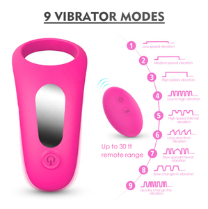 Vibratore telecomandato senza fili per i giocattoli adulti del sesso dello stimolatore del clitoride del punto G dell'anello della manica del pene dell'<span class=keywords><strong>uomo</strong></span> - Product Image 5