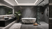 Marbre gris naturel de qualité technique du Brésil, prend en charge la personnalisation pour répondre aux besoins techniques des hôtels, des villas, etc.