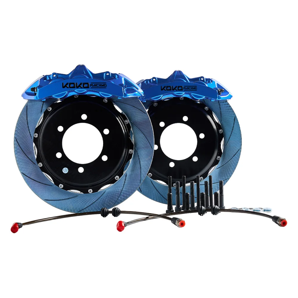 BMW ブレーキキャリパー 青 BMW車 ロゴ無し シンプル汎用高品質キャリパーカバー青 L/M