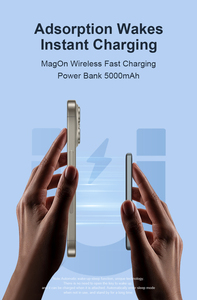 Banque d'alimentation magnétique 5000 Mah la plus fine 0.3 pouces <span class=keywords><strong>20</strong></span> watts Charge rapide Charge magnétique Charge sans fil pour téléphone intelligent Apple - Product Image 2