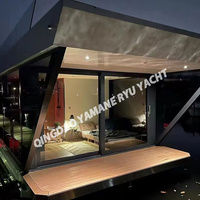 Bateau-maison en aluminium pour la pêche, bateau-maison ponton