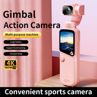 Nouvelle Caméra Vlog de Poche avec Stabilisateur, Suivi Automatique du Visage 330°, 4K 30fps, 75MP, Wi-Fi, Étanche, Antichoc, Zoom Optique 17x-30x, <2 pouces