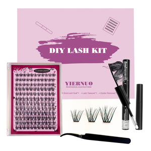 Cils en grappe faits à <span class=keywords><strong>la</strong></span> main, réutilisables, longue durée, nouvelle arrivée, personnalisés, individuels, 8-20 mm, imperméables, kit d'extension de cils à domicile - Product Image 4