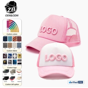 Wholesale Custom Breathable Lightweight Foam Blank Baseball <b>Cap</b> Summer 5 Panel Foam Mesh Back Trucker Hat for Men <b>Women</b> - Product Image 1