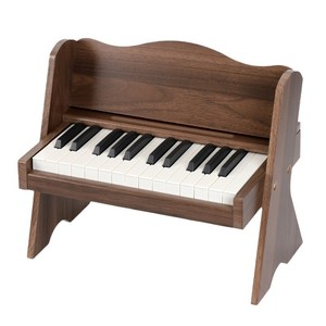 Piano Electrónico Pequeño de Madera Natural para Niños, 25 Teclas, Juguete Musical Portátil de Madera para la Educación Musical Temprana del Bebé - Product Image 1
