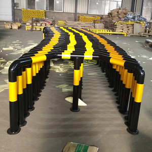 Barandilla Curva de Acero Baikal, Barandilla Anticolisión Reforzada, Barrera Anticolisión para Gasolineras - Product Image 1