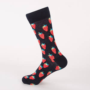 Personnalisé en gros <span class=keywords><strong>pas</strong></span> <span class=keywords><strong>cher</strong></span> drôle chaussettes hommes coton fruit <span class=keywords><strong>banane</strong></span> fraise motif chaussettes femmes équipage unisexe chaussettes - Product Image 6