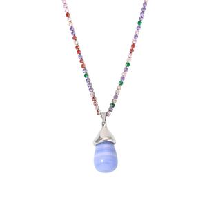 Collar de Piedra Natural de Aventurina Verde con Colgante de Oro de 18k, Collar de Aventurina Resistente al Agua, Joyería de Piedras Preciosas de Acero Inoxidable - Product Image 1