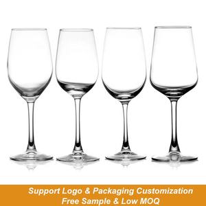 Jingyue 350ml calici in vetro calici a stelo lungo trasparente in cristallo di vino rosso per regalo per festa di nozze - Product Image 4