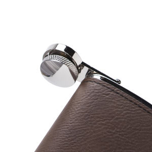 الورك قوارير بو الجلود 6oz الفولاذ المقاوم للصدأ قارورة الورك مع بو أغطية جلد - Product Image 6