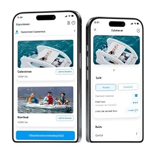 Aplicación móvil de alquiler de barcos: Alquile barcos al instante con reserva segura, disponibilidad en tiempo real, navegación GPS y sin complicaciones. - Product Image 1