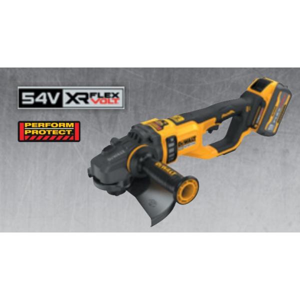 Беспроводная угловая шлифовальная машина DEWALT-DCG460X2-QW, 230 мм, 54 В, флеквольт (с 2 батареями и зарядным устройством), шлифовальные и хонинговальные машины