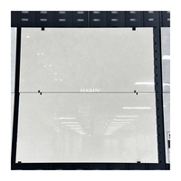 Carreaux muraux en porcelaine émaillée haute brillance 400x800mm, effet marbre, pour salle de bain, sol de villa moderne, surface résistante aux taches