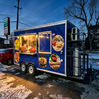 Remorque de restauration mobile avec support pour réservoir de gaz et comptoir Teppanyaki pour Yakisoba lors du Festival de la neige de Sapporo