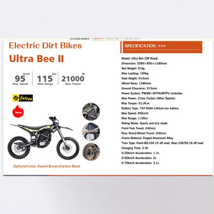 Moto électrique tout-terrain Dragon Ultra Bee 21 kW, véhicule tout-terrain, moto de course à deux roues - Product Image 3