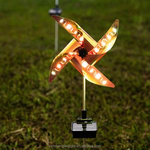 Lampes de Patio à énergie <span class=keywords><strong>solaire</strong></span>, <span class=keywords><strong>moulin</strong></span> à <span class=keywords><strong>vent</strong></span> d'extérieur 4 feuilles, lumière rotative Led paysage, lampe de <span class=keywords><strong>jardin</strong></span> <span class=keywords><strong>solaire</strong></span> étanche - Product Image 6