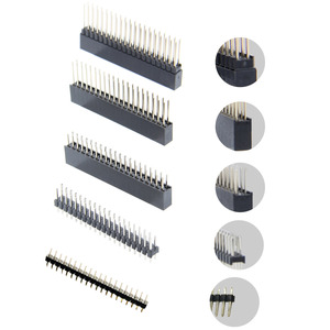 8pcs GPIO 2*20 pin nữ tiêu đề kit, 40P xếp chồng Stackable nữ tiêu đề cho Raspberry Pi 4 mô hình <span class=keywords><strong>B</strong></span>/ 3B +/ 3B/ 2B/ <span class=keywords><strong>Zero</strong></span>(<span class=keywords><strong>Zero</strong></span>) - Product Image 2