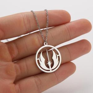 Của Phụ Nữ Thép Không Gỉ Gothic Vòng Cổ Với <span class=keywords><strong>Jedi</strong></span> Đặt Hàng Biểu Tượng Mạ Vàng Liên Kết Chuỗi Hip Hop Phong Cách Cho Món Quà Cho Nam Giới - Product Image 6