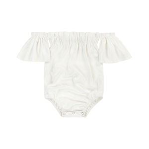 Girl Off Shoulder Romper Toddler Girl Bodysuit Wholesale Baby Clothes - Product Image 5