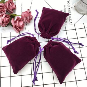 Pochette à bijoux en velours personnalisée avec logo, sac d'emballage cadeau pour bijoux, montres et autres trésors, sac de rangement pour perruque - Product Image 5