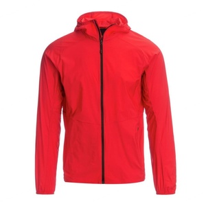 Veste coupe-vent anorak pour homme, écologique, respirante, noire unie, personnalisable - Product Image 3