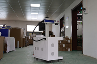 Machine de marquage laser à fibre Mopa industrielle pour applications couleur sur l'acier inoxydable