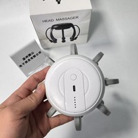 头部按摩器 章鱼形振动按摩器 可充电 USB 头皮放松器 电动指压深层组织按摩器 家用