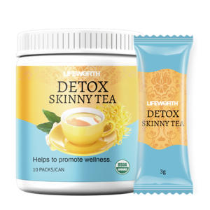 Lifworth Detox Private Label Kruiden Groene Thee Fitness Kruiden Thee Reinigen Met Vitaminen Doos Verpakking - Product Image 6