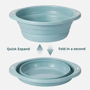 Xách Tay Gấp Dùng Một Lần 39Cm Nhựa Lớn Lưu Vực Cho Nước Rau Sử Dụng Trong Hộ Gia Đình Sinh Viên Ký Túc Xá Du Lịch Chăm Sóc Trẻ Sơ Sinh - Product Image 3