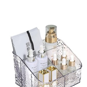 Cosmetic Storage Box Water Ripple Acrylic 4 In 1 Desktop Organizer For Makeup Skincare Products - Product Image 2