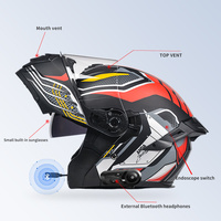 Nouveau casque de moto modulaire ABS le plus populaire avec visière double toutes saisons, vente en gros d'usine, casque personnalisé