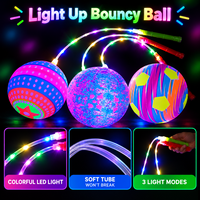 Ballon de plage LED créatif gonflable avec poignée lumineuse, ballon de fitness lumineux, jouet rebondissant pour enfants, activités intérieures et extérieures