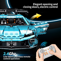 Guly 10660 1:8 Grand modèle de voiture de course à construire en blocs, jouets de construction MOC, ensembles de briques pour cadeau de Noël