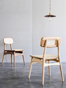<span class=keywords><strong>Chaise</strong></span> en rotin naturel de <span class=keywords><strong>chaise</strong></span> de salle à manger en <span class=keywords><strong>bois</strong></span> massif de conception de l'europe du nord pour des meubles de salle à manger <span class=keywords><strong>et</strong></span> des meubles de salon - Product Image 4