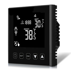 <span class=keywords><strong>Thermomètre</strong></span> numérique LCD Wifi HY03WE pour chauffage au <span class=keywords><strong>sol</strong></span> électrique avec application en version anglaise sur Android/iPhone - Product Image 4