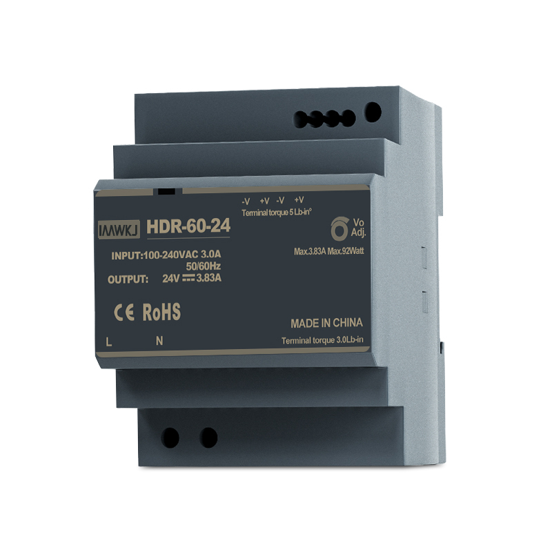 HDR-15-24V <strong>Guide</strong> Rail Switching <strong>Power</strong> Supply 30W Track Installation Small Volume <strong>12V</strong> DC DR-60-12