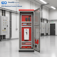 Armoire de commande de variateur de fréquence personnalisée pour bâtiment commercial, CVC, commande de moteur industriel, 380V