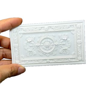 Juguete Promocional, Decoración de Pared con Panel de Techo en Miniatura para Casa de Muñecas 1:12, Adhesivo de Piso con Patrón Impreso en 3D - Product Image 5